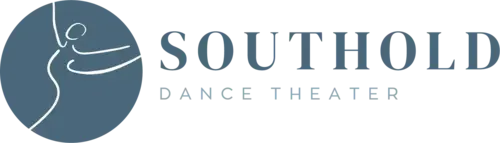 Southold Dance Theater logo in blue and white
